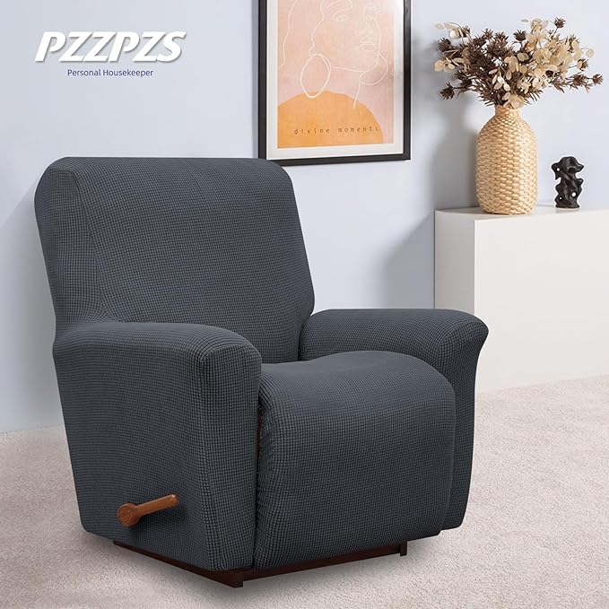 Recliner Chair Cover Lazy Boy Recliner Covers Recliner Covers for Recliner Chair 1 Piece Furniture Protector Prevent wear and pet Hair（Recliner,Dark Grey）