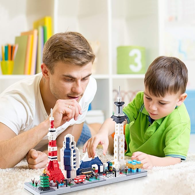 Architecture Sets Micro Mini Blocks Japan Tokyo Skylines Building Kit Famous Landmark Collection Model Set for Adults 1880 Pieces