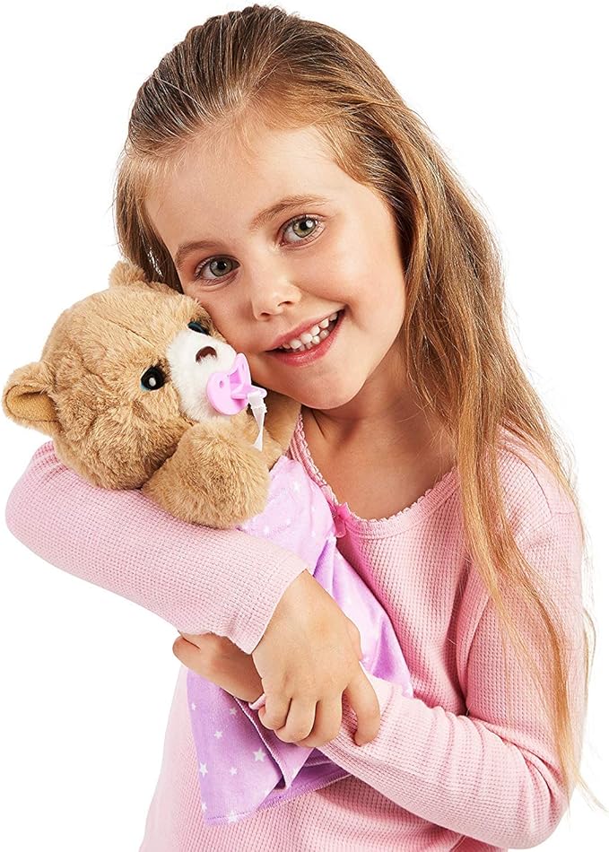 Little Live Pets Cozy Dozy Cubbles The Bear - Over 25 Sounds and Reactions | Bedtime Buddies, Blanket and Pacifier Included | Stuffed Animal, Best Nap Time, Interactive Teddy Bear, 14.9