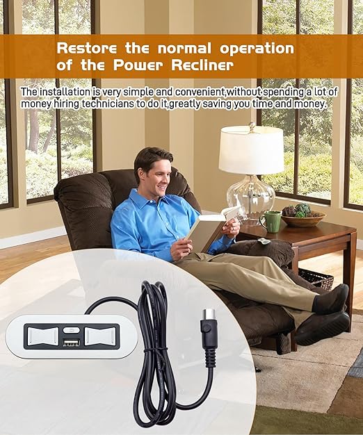 New Emomo HX90HU 5 Button 5 Pin Hand Control with USB for Lazy Boy Lift Chairs Power Recliner