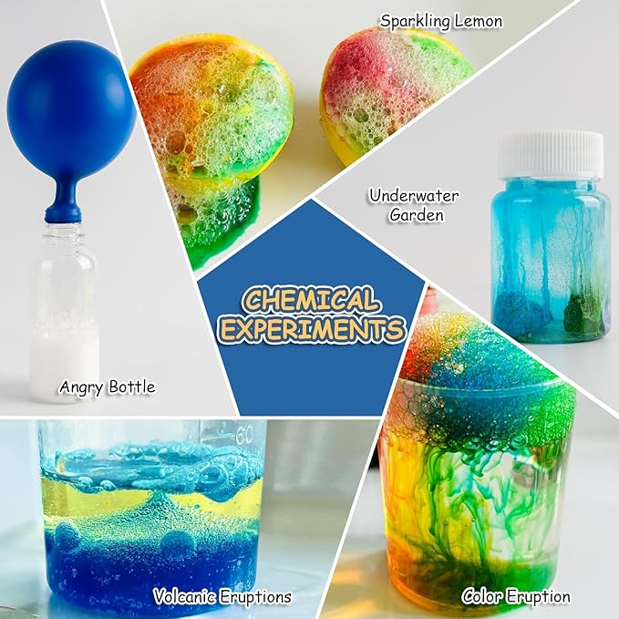 238+ Science Experiment Kit for Kids, STEM Projects Educational Science Kits, Science Lab Chemistry Set, Science Toys Kids Science Kit, Birthday Gift Ideas for Boys Girls Ages 5-6-7-8-9-10-11-12