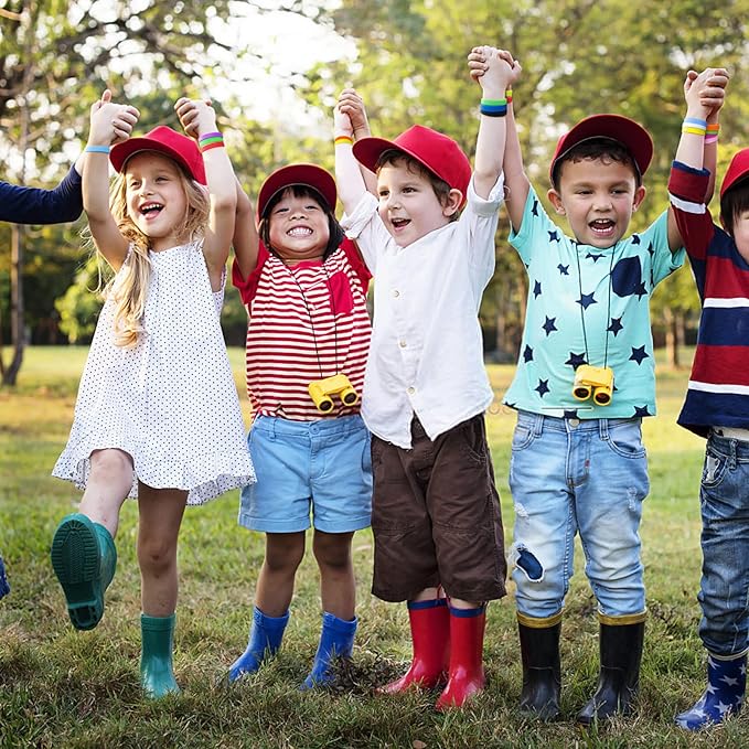 50 PCS Silicone Bracelets Wristbands for kid, Sports Rubber Elastic Wristband Bracelet for Party Decorations Favors Set Pack Red