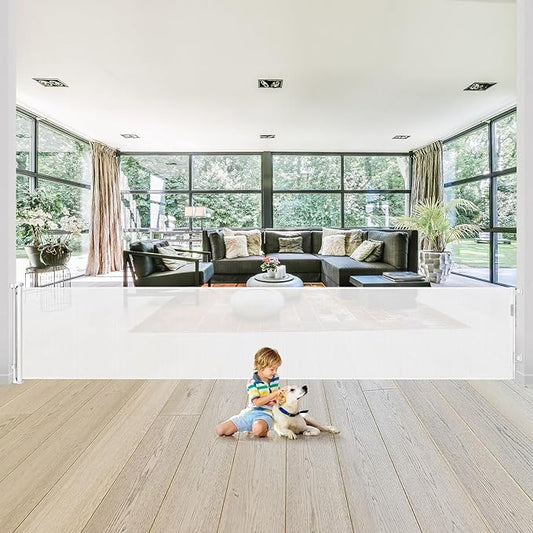 180 Inch Extra Wide Retractable Baby Gates Extra Wide Dog Gates for The House Extra Wide Pet Gates for Dogs Extra Wide Baby Gates Extra Long Baby Gates for Large Openings Extra Large Pet Gate