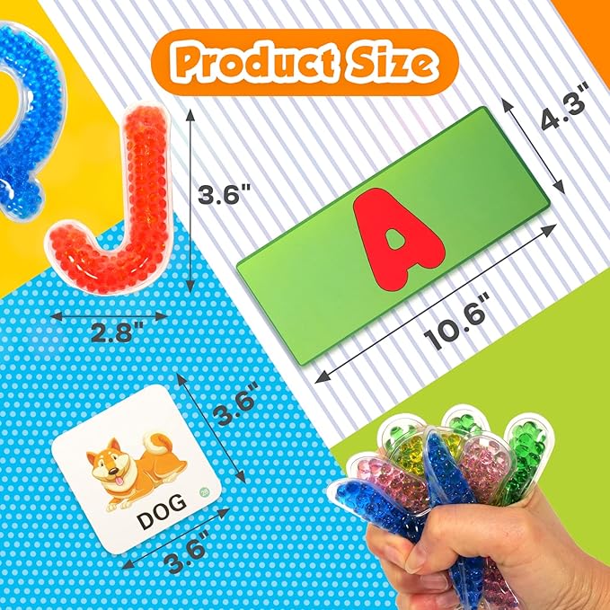 Alphabet Letters Sensory Toys - Short Vowel Reading Letters Spelling Games, Must Haves Sight Words Educational Toy, Fidget Sensory Toys for Autistic