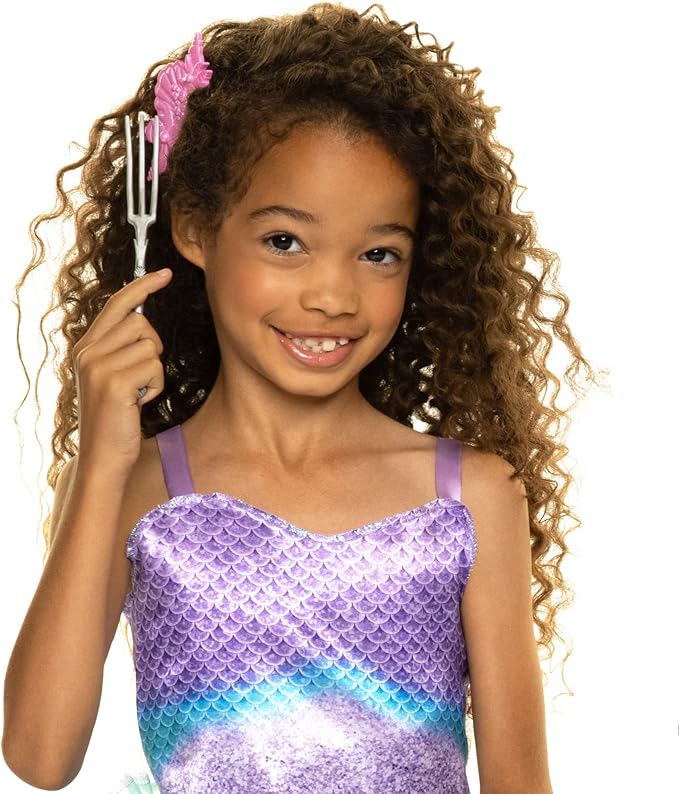 Disney The Little Mermaid Ariel & Ursula Dress Up Trunk, Treasure Chest Includes Ariel and Ursula's Outfit Dresses with Accessories [Amazon Exclusive]