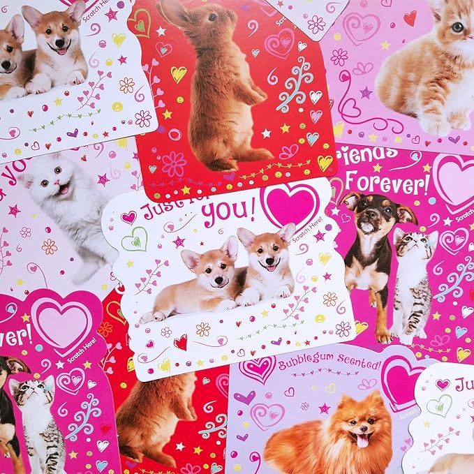 234 Pack Valentine's Day Party Favors Supplies Gift Exchage Cards Heart Glasses Bracelets Heart Stickers Stamper Sticky Hands Tattoo Bulk for Kids School Classroom Rewards Prizes Birthday Goodie Bags