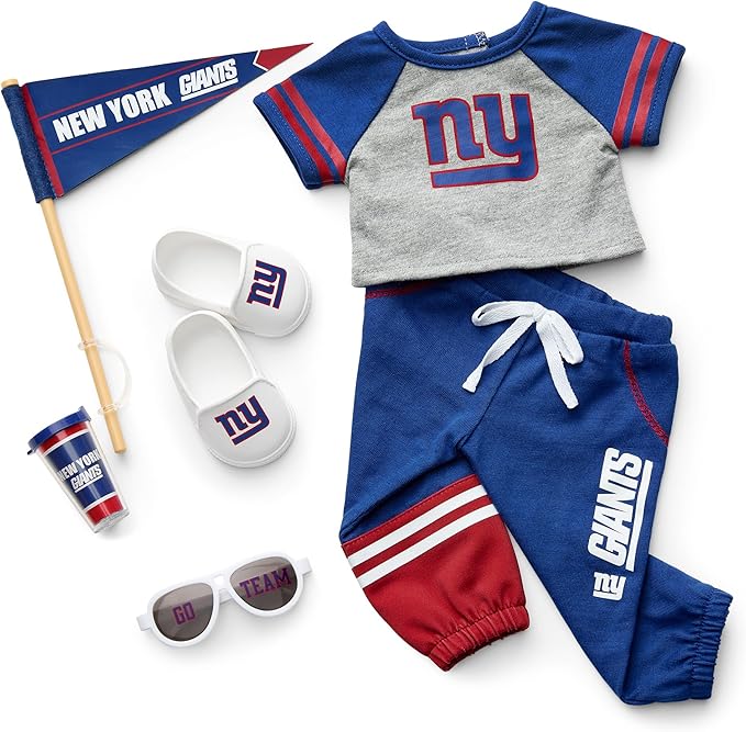 American Girl Chicago Bears 18 inch Doll Fan Outfit and Accessories, Navy and Orange, 6 pcs, Ages 6+