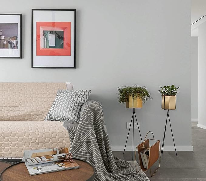 Ameritex Couch Sofa Slipcover 100% Waterproof Nonslip Quilted Furniture Protector Slipcover for Dogs, Children, Pets Sofa Slipcover Machine Washable (Beige, 68'')