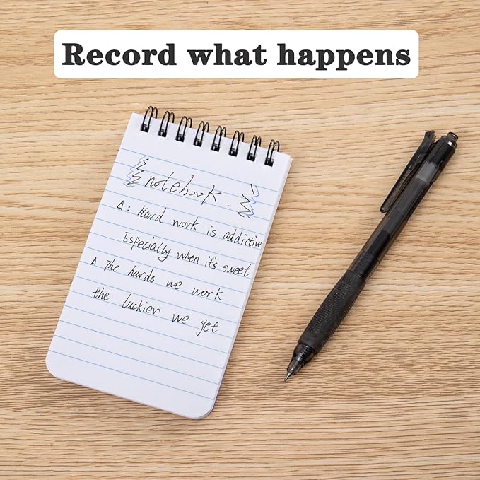 6pack Pocket Notebook Small Notepad Pocket Notepad Small Spiral Notebooks 3X5Inches (6)