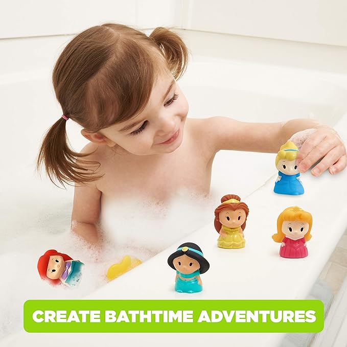 Disney Princess 5 Piece Finger Puppet Set - Party Favors, Educational, Bath Toys, Floating Pool Toys, Beach Toys, Finger Toys, Playtime
