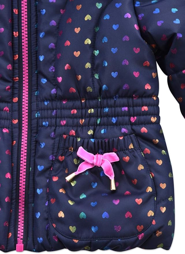 Arctic Quest Little Girls Bib Snow Pants and Ski Jacket Water-Resistant Snowsuit For Kids Winter Jacket For Girls