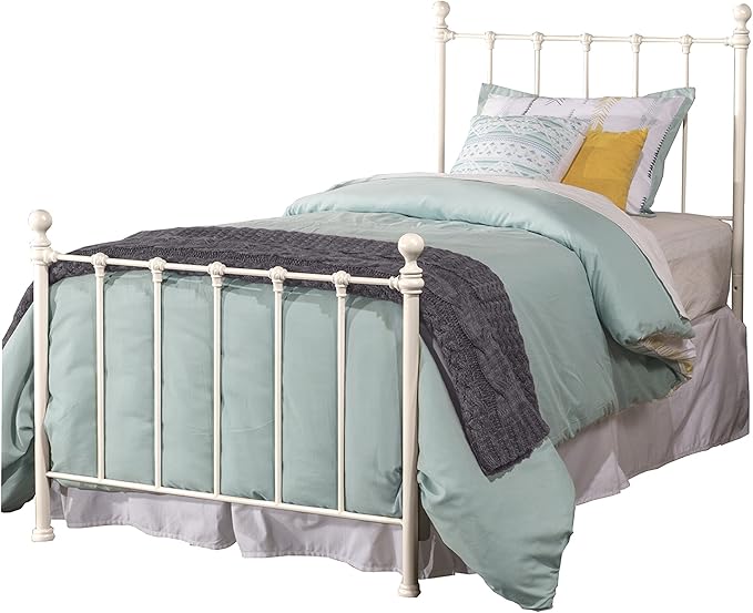Hillsdale Furniture Molly Bed Set with Rails, White, Twin