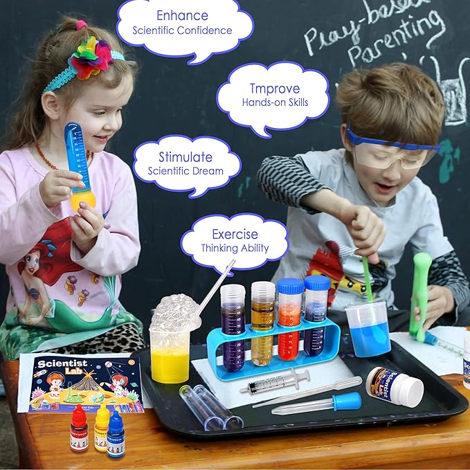 Kids Science Kit STEM Toys - Science Kits for Kids Age 6-8-12, 36 Science Lab Experiments Educational Games, 60+ PCS Science Toys for Kids, Christmas, Birthday Gift for 6-12 Year Old Boys & Girls