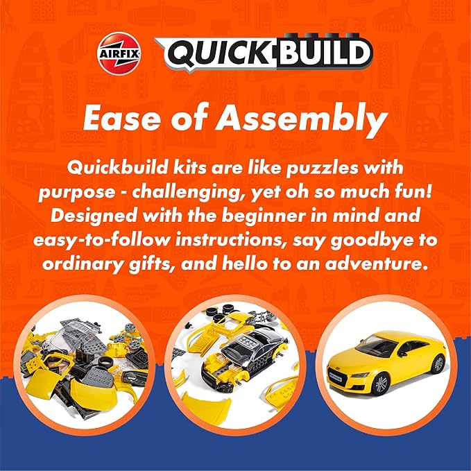 Airfix J6021 Quickbuild Plastic Model Car Kits - McLaren P1 Green - Easy Assembly Snap Together Model Kit, Classic Race Cars for Adults & Kids to Build, Model Sport Cars, Building Toys Set