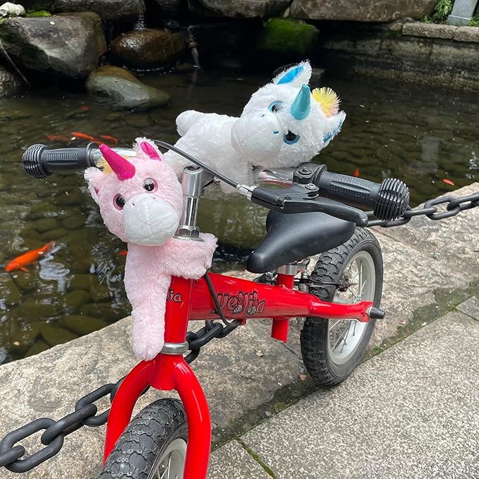 Unicorn Slap Bracelets Wrist Hugger Gift- Stuffed Animals Huggable Plush Toy for Kids and Teens, Toddler Bed and Stroller Toys, Pink,8.5"