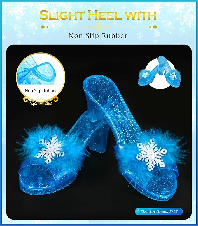 Kids Makeup Kit for Girls Princess Dress Up for Girls, BIBUTY Pretend Play Fake Makeup Set Toy for Girls with Princess Dress Costume Princess Shoes Crown, Princess Toy Gift for 3-6 Toddler Little Girl