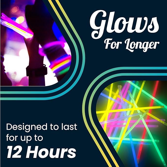 240 Glow Sticks Party Pack – Camping Glow Activities For Families – Neon Light Sticks Decoration For Party Favors Kids And Adults, Balls, Flowers And Much More