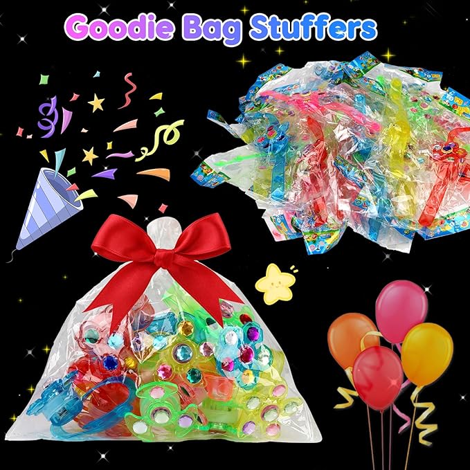 24PCS LED Light Up Fidget Spinner Bracelets Valentine Party Favors Bulk for Kids 4-8 8-12 Glow in Dark Goodie Treat Bag Stuffers Treasure Box Toys Carnival Prizes Birthday Return Gifts for Boys Girls