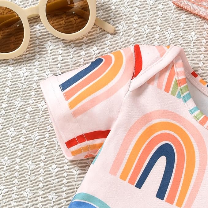 Aalizzwell Newborn Infant Baby Girls Bodysuit Dress