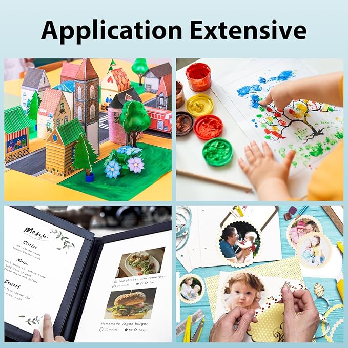 200 Sheets White Cardstock 11” x 17”, 92lb/250gsm Card Stock, Thick Card Stock Paper, Heavy Cardstock Paper for Printer, Resume, Scrapbooks, Art, Crafts, Business Cards