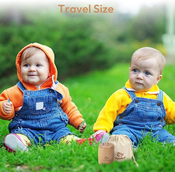 Wooden Montessori Sticks Toys for Kids, 11 Colors Toddler Learning Toys for 1-3 Year Old, Natural Wood Educational Sorting Toy, Sensory Toys Travel Game for Boys Girls Aged 1+