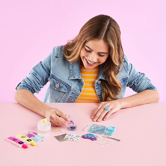 Animals Jewelry Pack - Quick & Easy DIY Resin Inspired Craft Activity Kit for Kids Ages 7 & Up, Multicolor (10878)