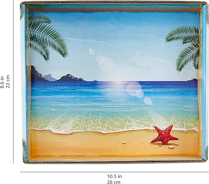 Amazon Basics 11 Piece Moldable Sensory Sand Toy Kit with Castle Molds and Tools, 3lbs Blue Color, for Kids Ages 3 and Up