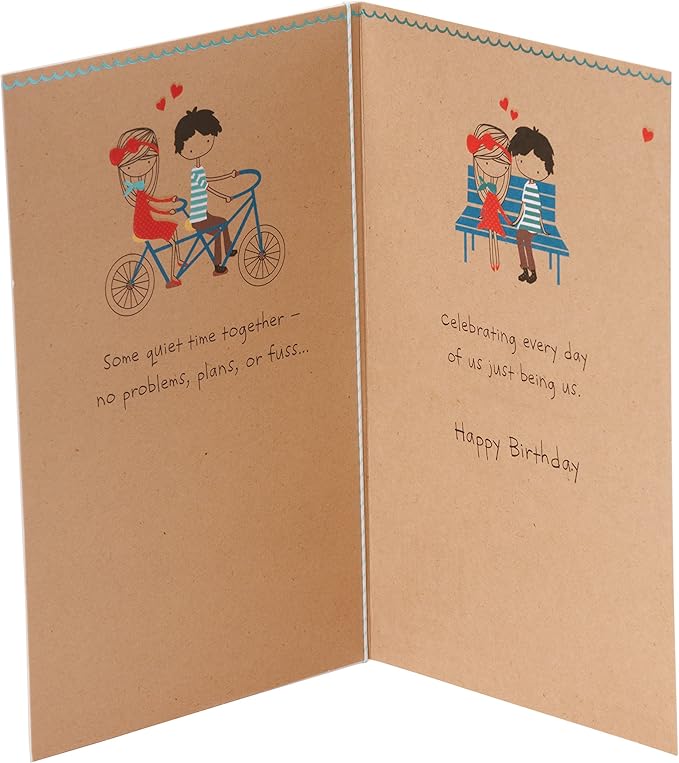 American Greetings Romantic Birthday Card (Being Us)