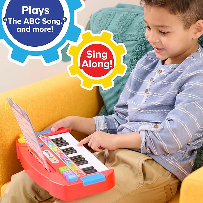 Just Play ABCmouse Play-Along Piano, 3 Learning Modes, Learning and Education, Pretend Play, Kids Toys for Ages 3 Up
