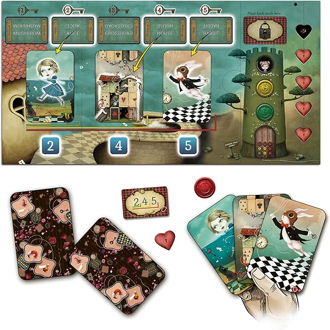 Alice in Wonderland Words | Game of Words and Imagination for The Whole Family | Engaging, Cooperative, and Creative | Ages 8+ | 2-6 Players | 15-45min Playtime