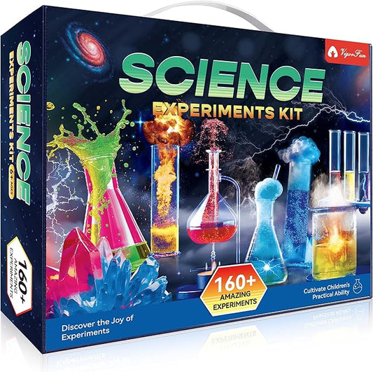 160+ Experiments Science Kit for Kids Ages 3 4 5 6 7 8, STEM Toys for 9-12 Year Old Boys Girls, Educational Chemistry Physical Learning Set for Kids Birthday Ideas