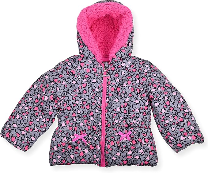 Arctic Quest Little Girls Bib Snow Pants and Ski Jacket Water-Resistant Snowsuit For Kids Winter Jacket For Girls