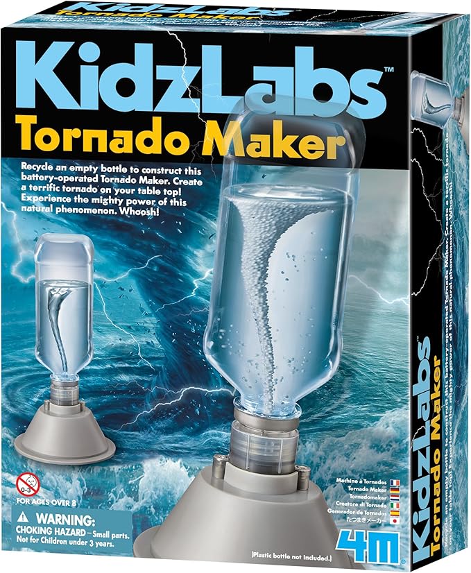 4M Tornado Maker Science Kit, STEM Powered Kids, For Boys & Girls Ages 8+