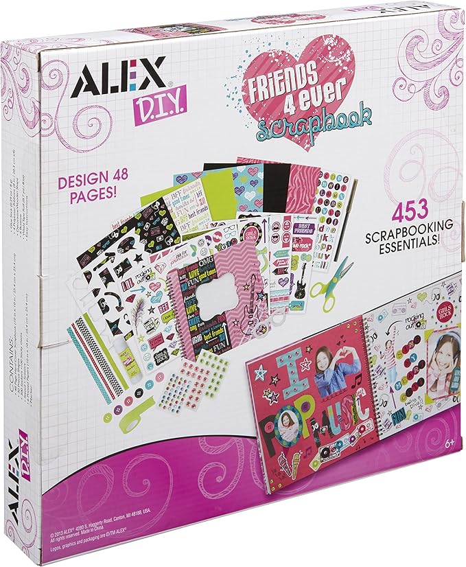 Alex DIY Friends 4 Ever Scrapbook Kids Art and Craft Activity