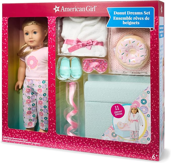 American Girl Doll & Donut Dreams Bed & PJs Set