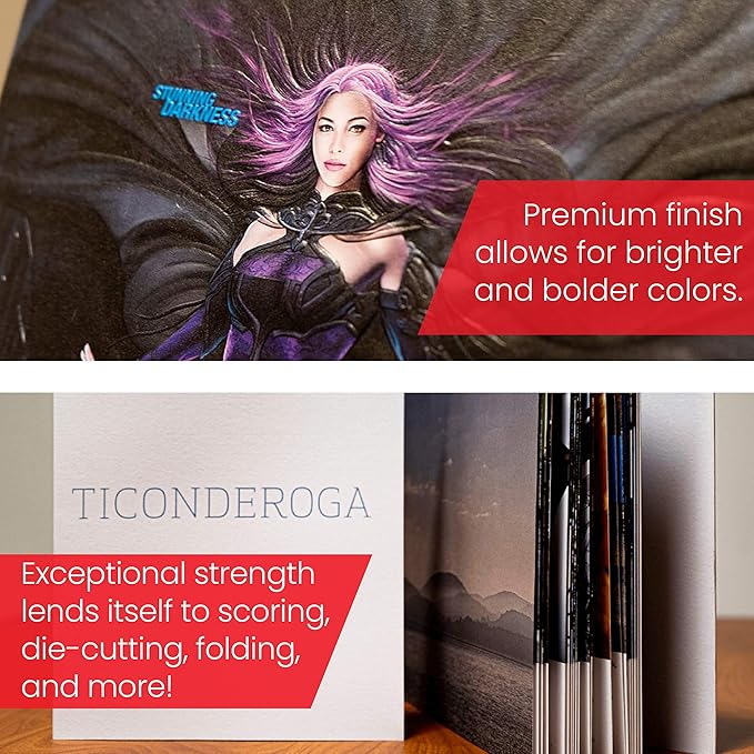 Accent Opaque 18” x 12” White Cardstock Paper, 100lb, 271gsm – 800 Sheets (4 Reams) – Premium Smooth Heavy Cardstock, Printer Paper for Invitations, Cards, Menus, Business Cards – 188096C