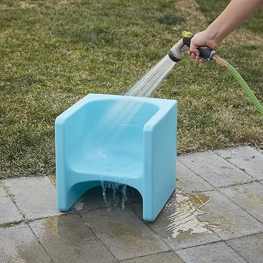 ECR4Kids Tri-Me 3-In-1 Cube Chair, Kids Furniture, Cyan