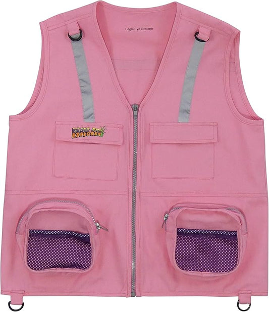 Kids Cargo Vest for Boys and Girls with Reflective Safety Straps