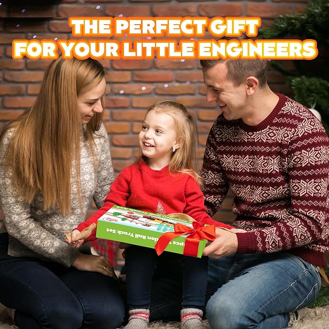 47Pcs Wooden Train Set for Toddlers, Wooden Train Track - Expandable and Changeable, Safe Educational Train Toys Gift for Boys & Girls Kids Ages 3-5 4-8, Compatible with All Major Brands