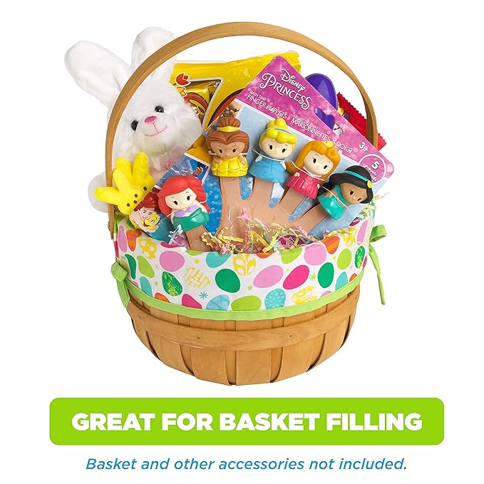 Disney Princess 5 Piece Finger Puppet Set - Party Favors, Educational, Bath Toys, Floating Pool Toys, Beach Toys, Finger Toys, Playtime