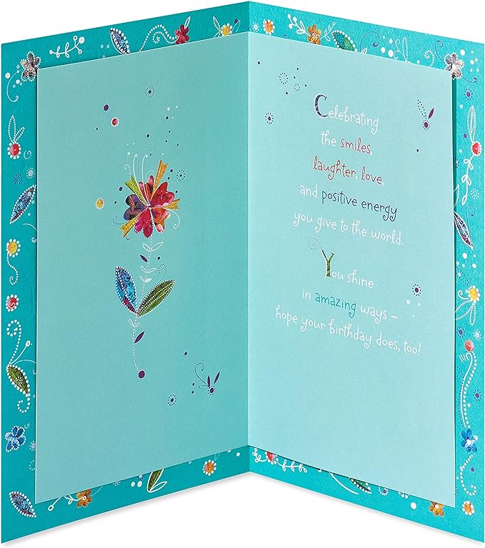 American Greetings Birthday Card for Her (Floral Happy Birthday)