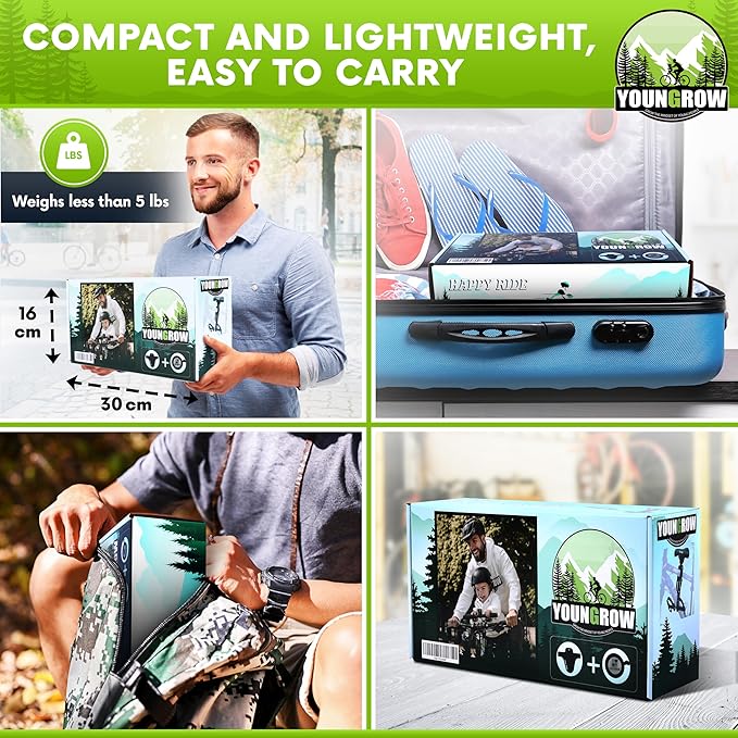 Kids Bike Seat, Bike Seat for Kids for The Front of The Bicycle, Child Bike Seat Compatible with Mountain Bikes, Ages 2-6, Max Weight 52lbs