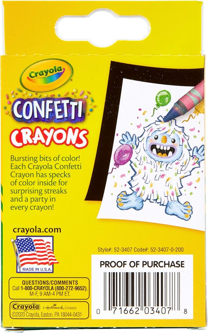 24 ct. Confetti Crayons