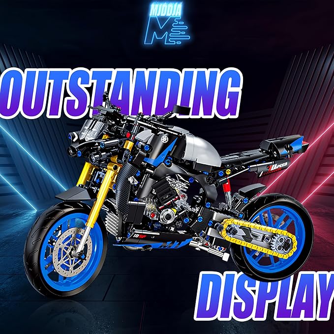 1:8 Motorcycle Building Set for Adults, Building Blocks for Adults, Collectible Toy for 14 15 16+ Years Old Boys, Teenage Boys Gifts on Birthday(579PCS)
