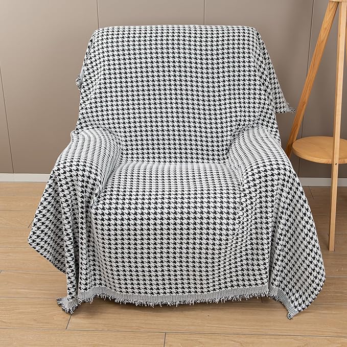 Recliner Chair Covers Lazy Boy Recliner Covers Armchair Cover Blanket Sofa Thick Soft Fabric Living Room Bedroom Throw Washable Sofa Slipcovers for Pets Kids (Houndstooth)