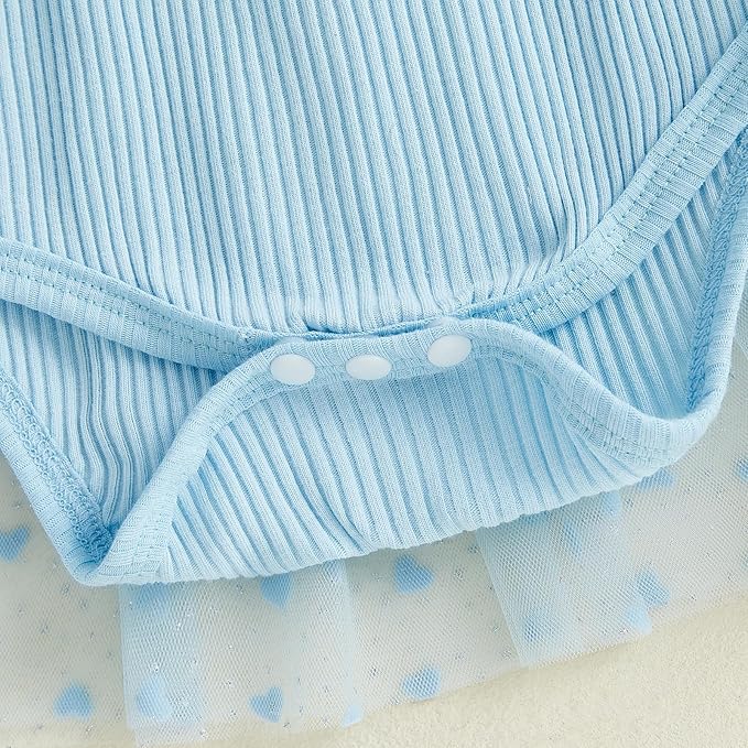 Baby Girl Clothes Daisy Ribbed Bodysuit Sleeveless Romper Dress Summer Outfit for Girls Newborn 3 6 9 12 18 Months