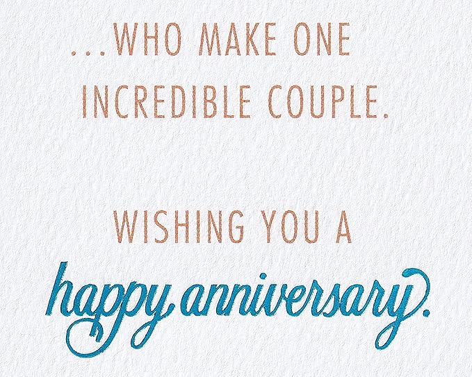 American Greetings Anniversary Card for Couple (Great People)