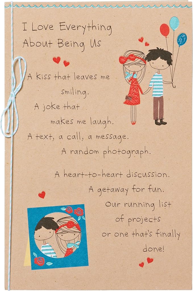 American Greetings Romantic Birthday Card (Being Us)