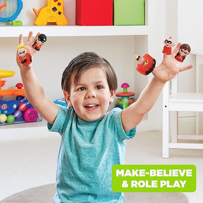 Disney Finger Puppets - Party Favors, Educational, Classroom Rewards, Bath Toys, Incredibles 2