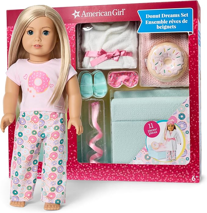 American Girl Doll & Donut Dreams Bed & PJs Set